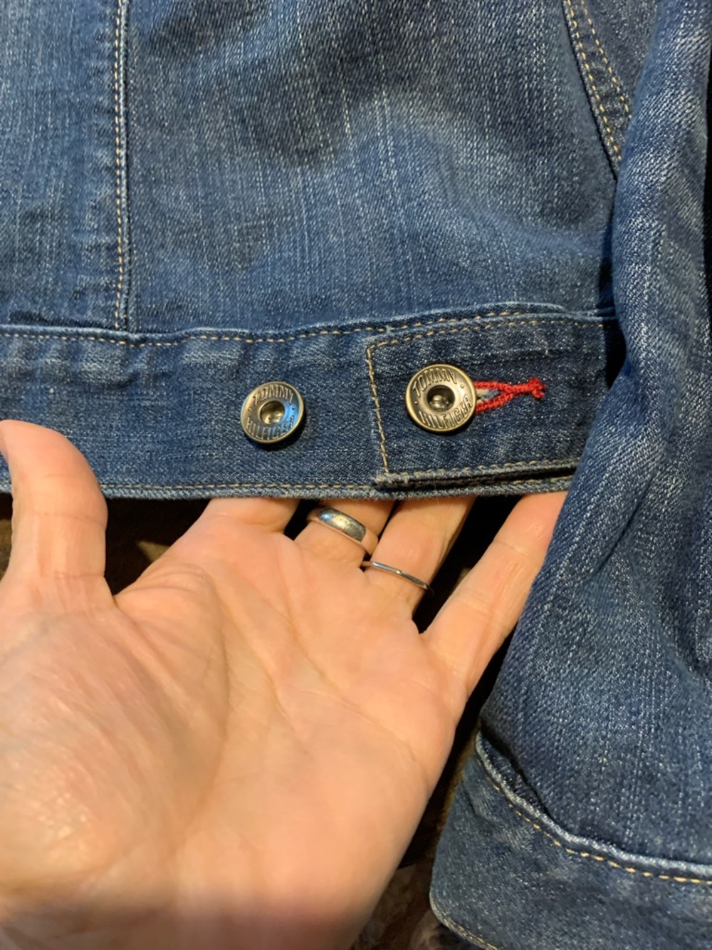 Tommy Hilfiger Medium Blue Denim Trucker Jacket - 100% Cotton - Picture 7 of 13
